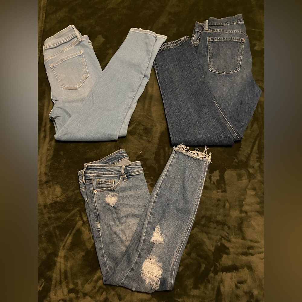 Selling as bundle or make me an offer - 3 pairs of size 10 old navy Jeans: